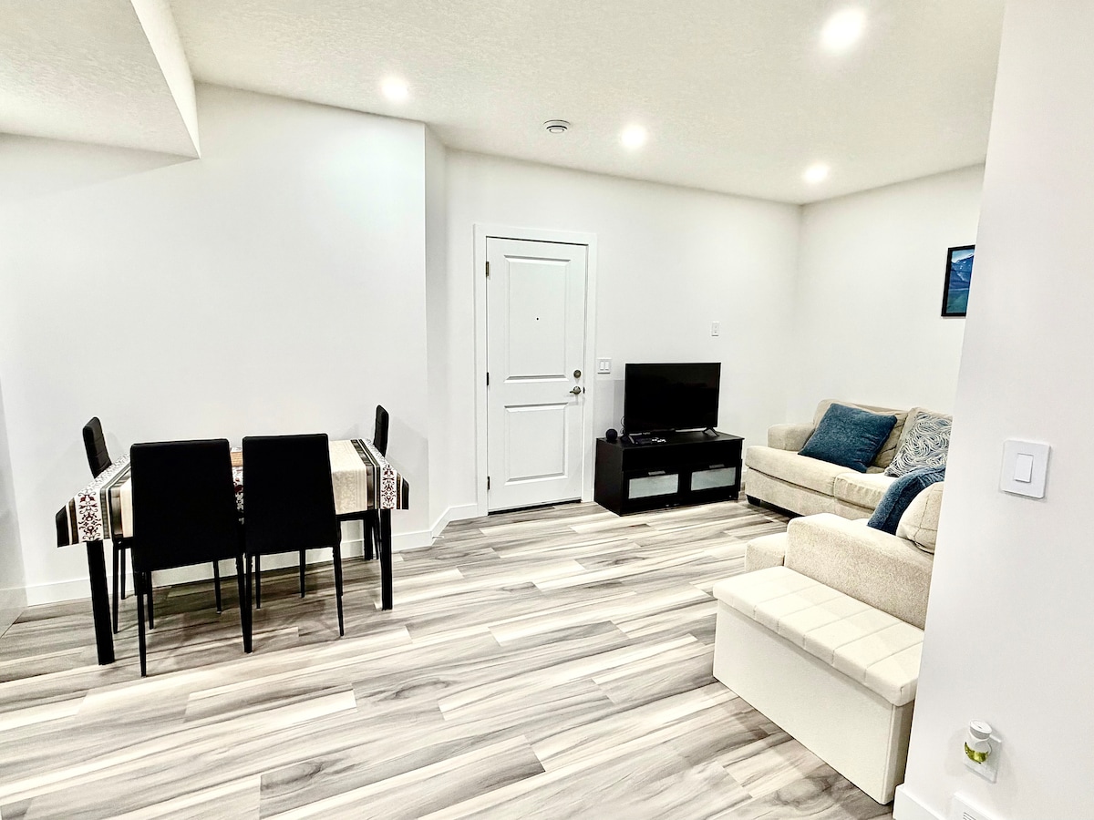 Bright Open Dining Room — private 2-bedroom suite/apartment, NW Calgary
